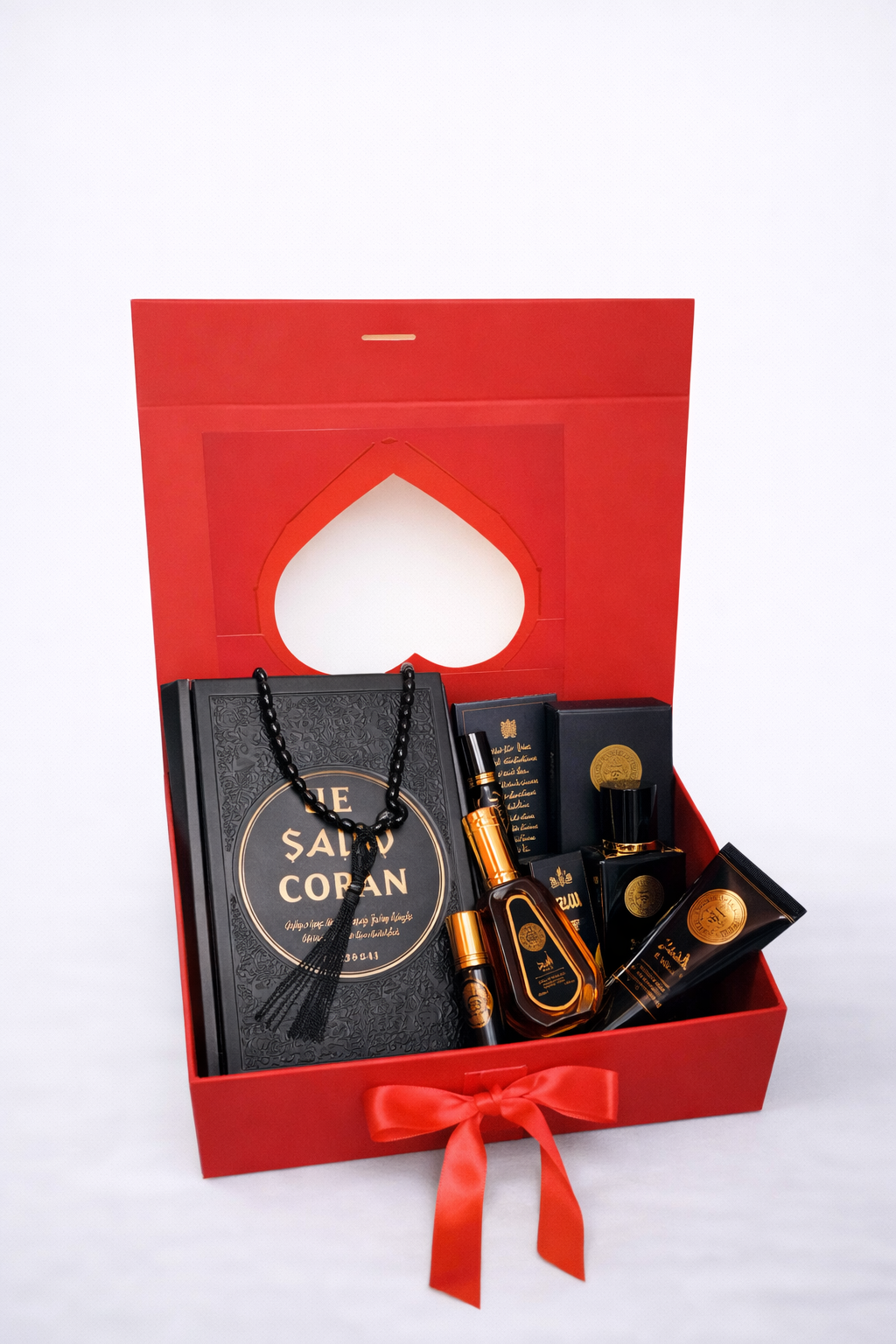 Coffret Cadeau Religieux Personnalisé – Coran & Parfum